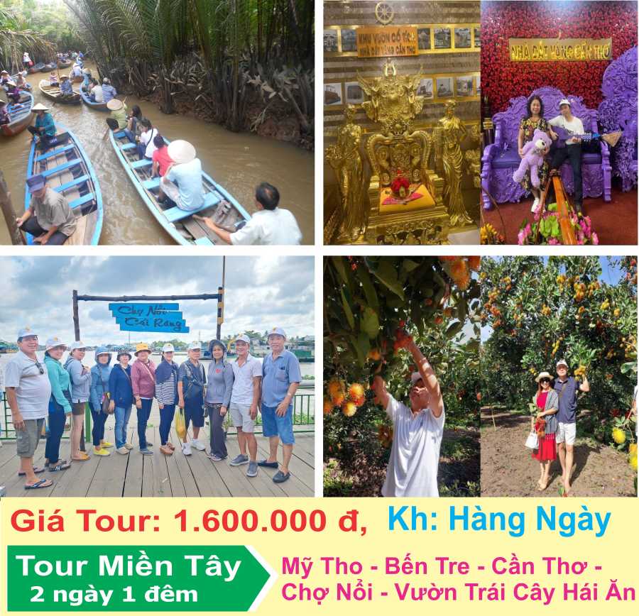 Tour Tiền Giang Bến Tre Cần Thơ