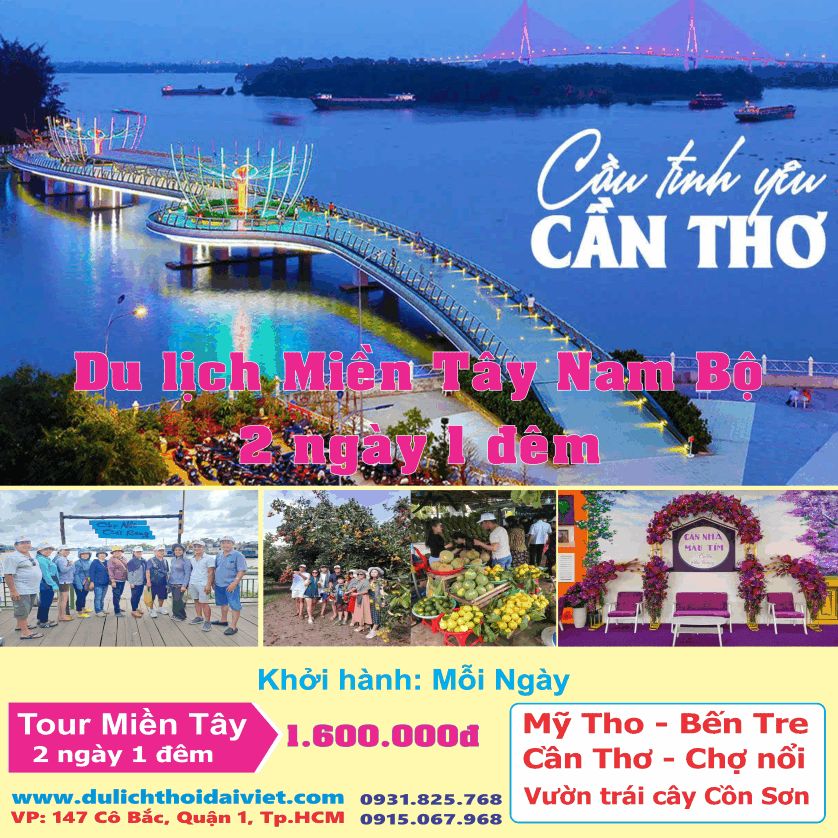 Tour Tiền Giang Bến Tre Cần Thơ