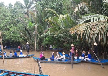 Đi đò chèo miền tây