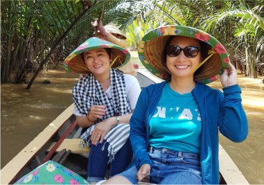 Đi đò chèo trên kênh rạch - tour miền tây  1 ngày